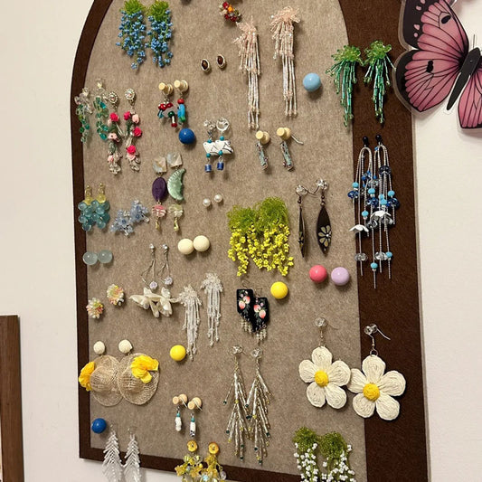 Beach Vacation Style Silver Needle Tassel Earrings Fashion Versatile Sweet Dopamine Earrings High-end Niche Earrings for Women