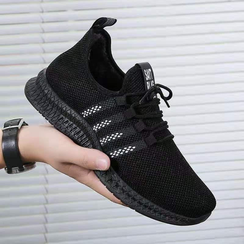 Men's Sneakers2024Spring New Trendy Casual Shoes Running Shoes Couple Shoes Mesh Flyknit Shoes Export