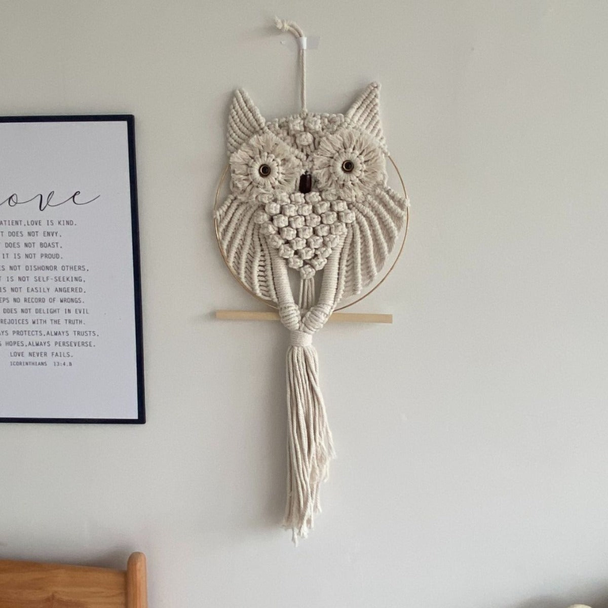 Cross-Border Hot-Selling European Style Artificial Woven Cotton Rope Tapestry Tassel Home Wall Hanging Decoration Soft Furnishing Collection Wholesale