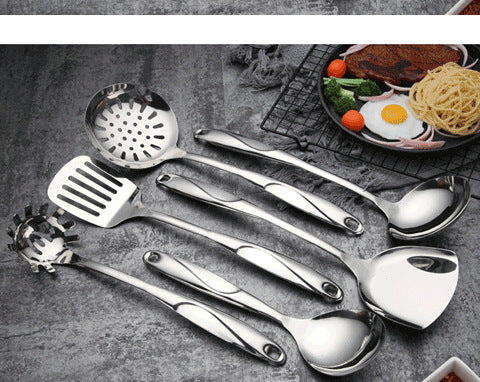 Home Stainless Steel Spatula Cooking Spatula Spoon Set Cooking Spatula Kitchen Cooking Spatula Thickened Roja