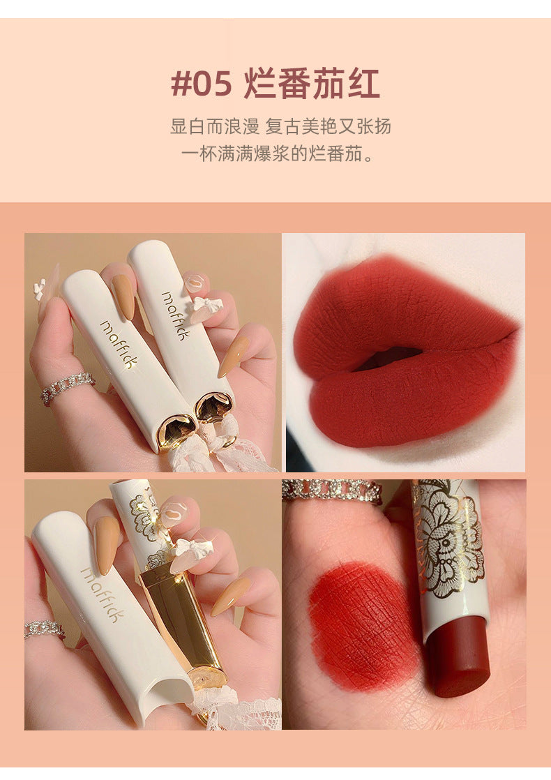 Factory direct sales MAFFICK Lace Whisper Light Mist Matte Lipstick Matte Long-lasting Non-stick Cup Lipstick