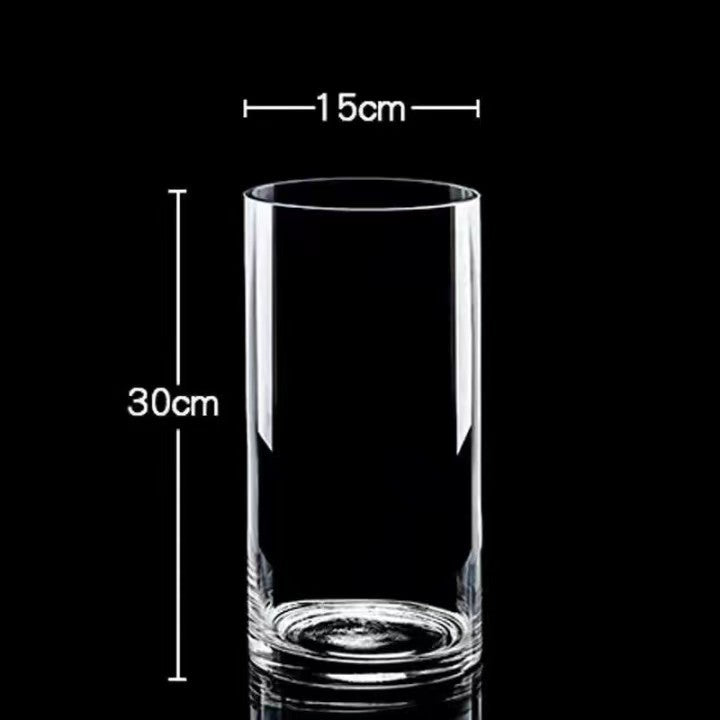 Zefei One-Piece Dropshipping Internet Celebrity Transparent Straight Glass Vase Bedroom Desktop Living Room Dining Table Fresh Flower Arrangement Ornament
