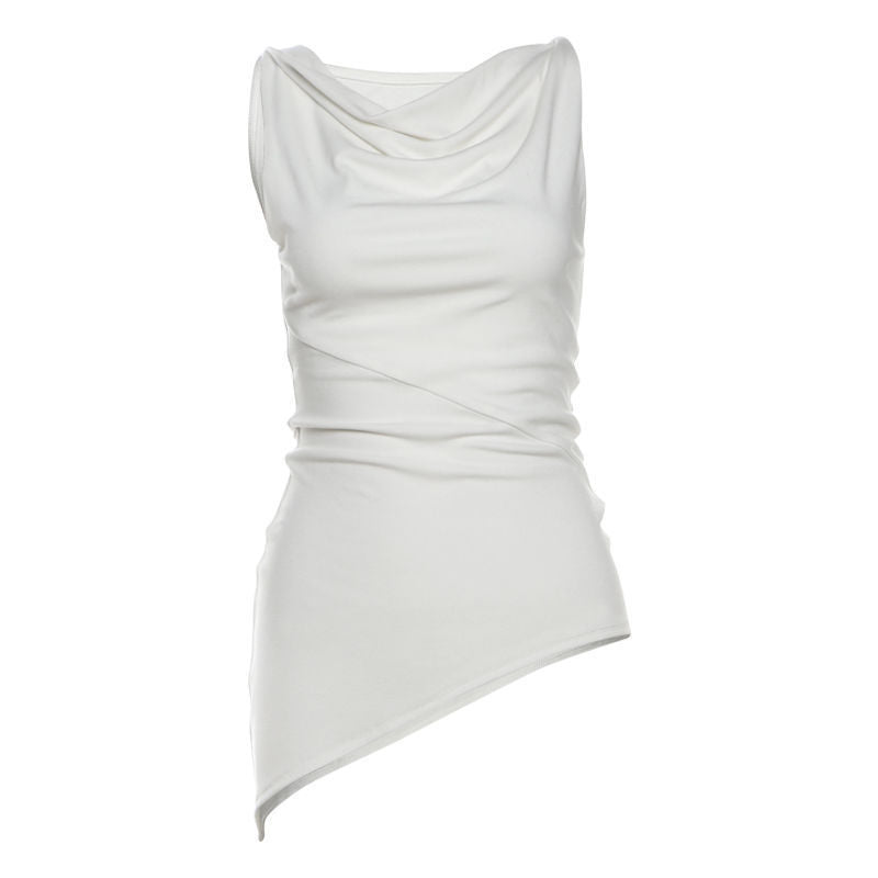 Women’s Multi-wear Collarbone Thin Shoulder T-shirt Summer