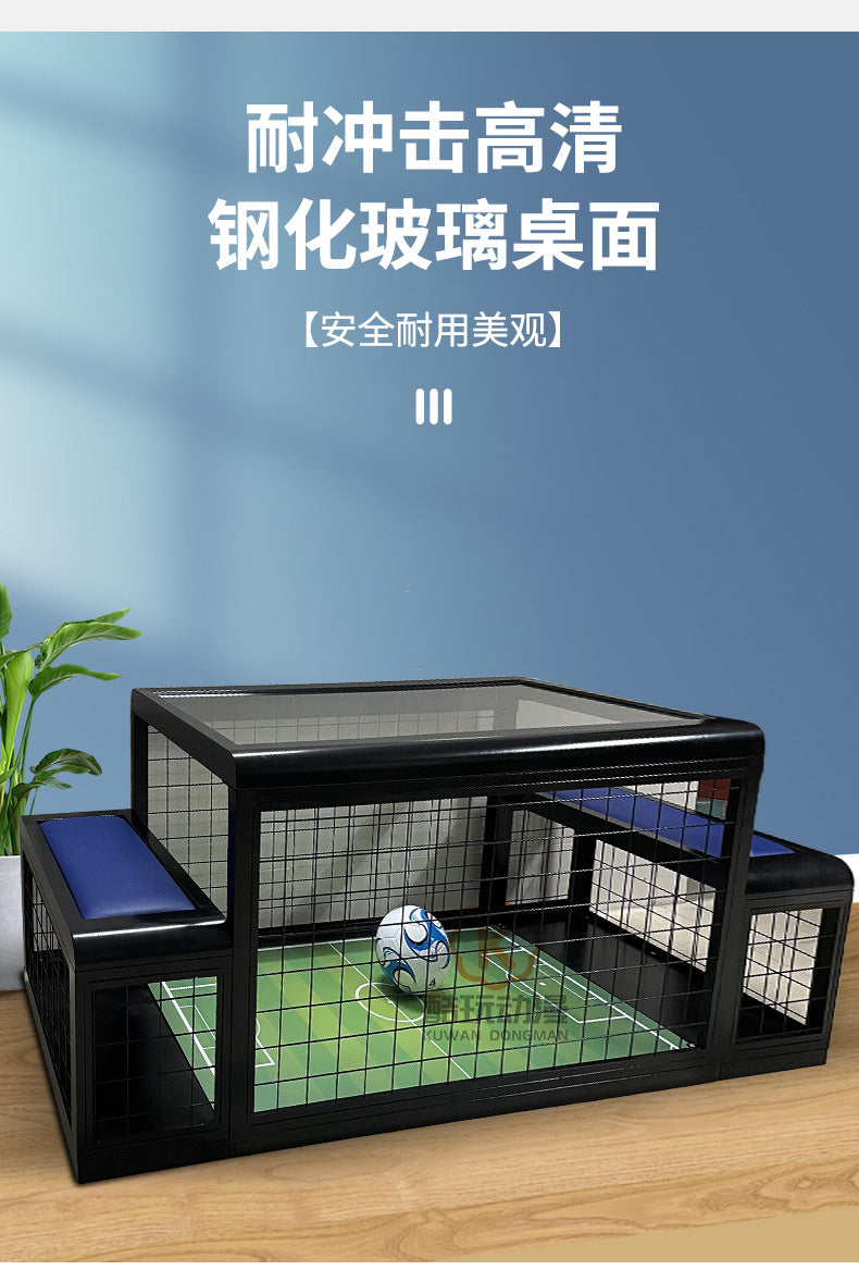 Double Under-Desk Soccer Machine Sports Game Equipment Real-Player Interactive Warm-Up Activity Props Under-Desk Soccer