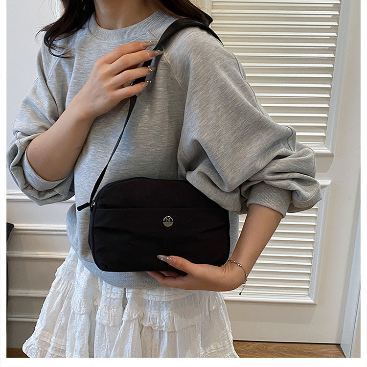 Casual texture niche design small square bag2025Spring New Fashionable Trendy Women's Single Shoulder Crossbody Bag