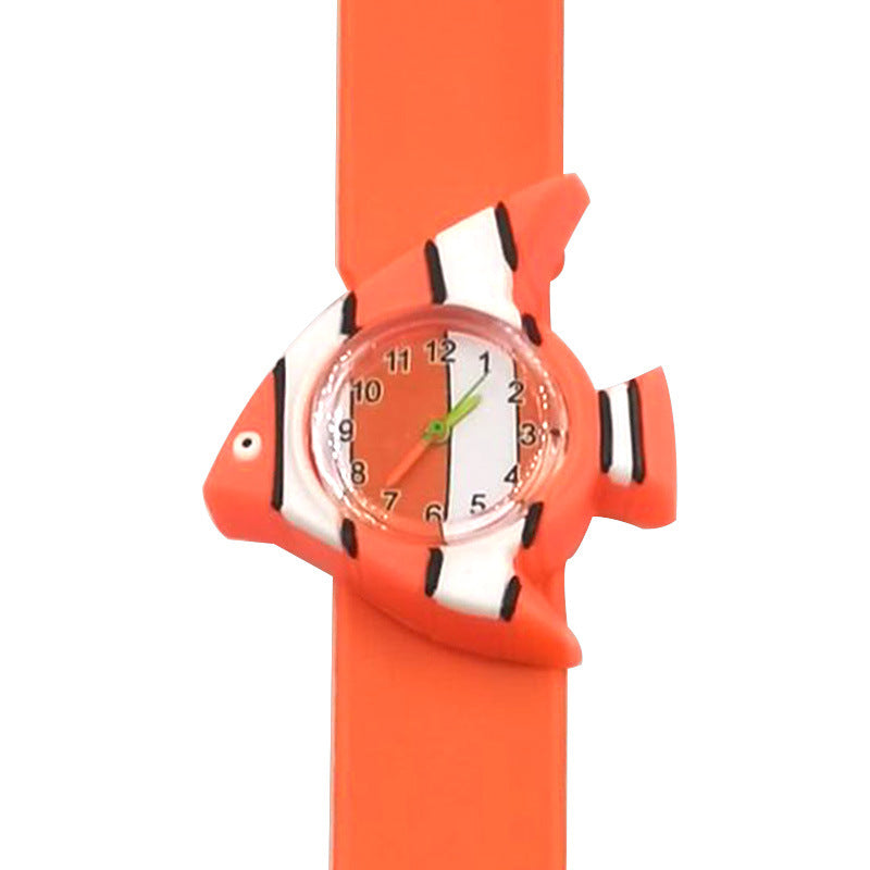 Children's Watch Cartoon Pat Watch Kindergarten Elementary School Silicone Toy Pat Circle Anime Peppa Pig Electronic Watch