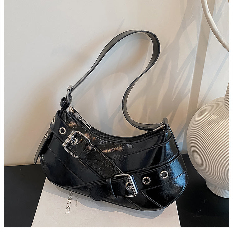 Women's Bag2025New Bag Niche Texture Baguette Bag Retro Underarm Bag Versatile ins Trendy Single Shoulder Crossbody Bag
