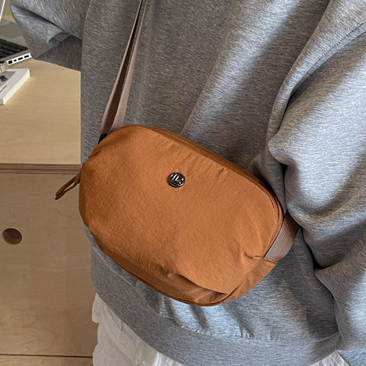 Casual Crossbody Bag Fashion Nylon Style Bag for Cycling ins New Small Bag Lightweight Single Shoulder Nylon Hip-Hop