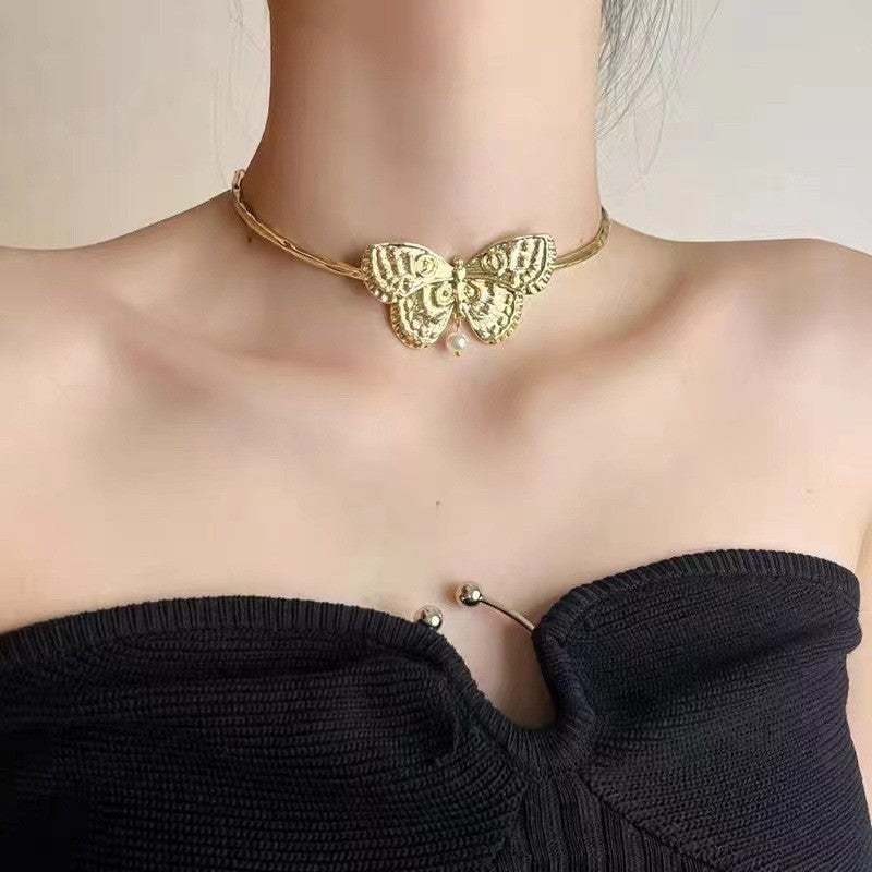 Light Luxury Niche Design Y2K Necklace Bracelet Set Elegant Versatile Sweet Cool Spicy Girl Choker High-end Collarbone Chain