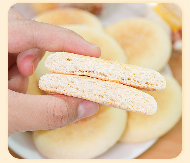 Yam Flavor French Cake Soft Snow Cake Traditional Pastry Breakfast Bread Meal Replacement Small Packaging Whole Box Snack Food Wholesale