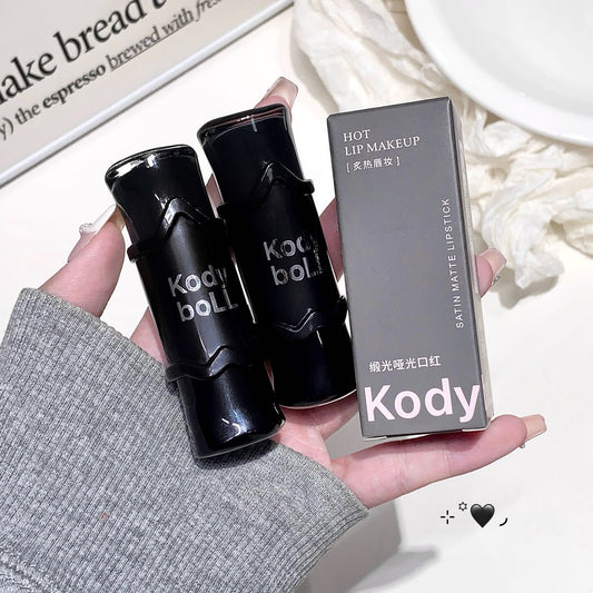 kodyboll Satin Matte Lipstick Velvet Lip Gloss Atmosphere Lip Mud Brightening Non-Drying Long-Lasting Enhancing Complexion