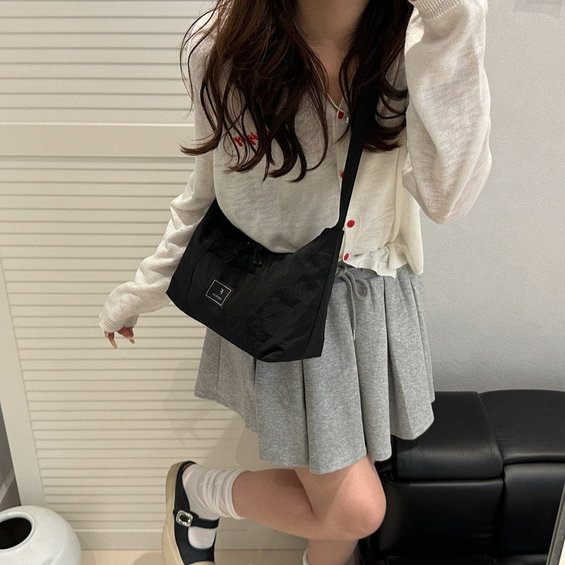 2025New Spring Large Capacity Single Shoulder Crossbody Retro Simple Ruiying Commuter Women's Bag Fashion Casual Tote Bag