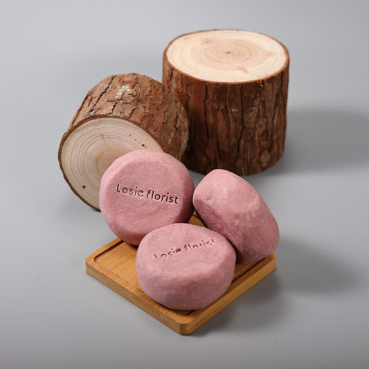 Roselle Flower Tangerine Peel Rosewood Handmade Grinding Soap Cold Process Handmade Soap Round Soap Facial Cleansing Bath Essential Oil