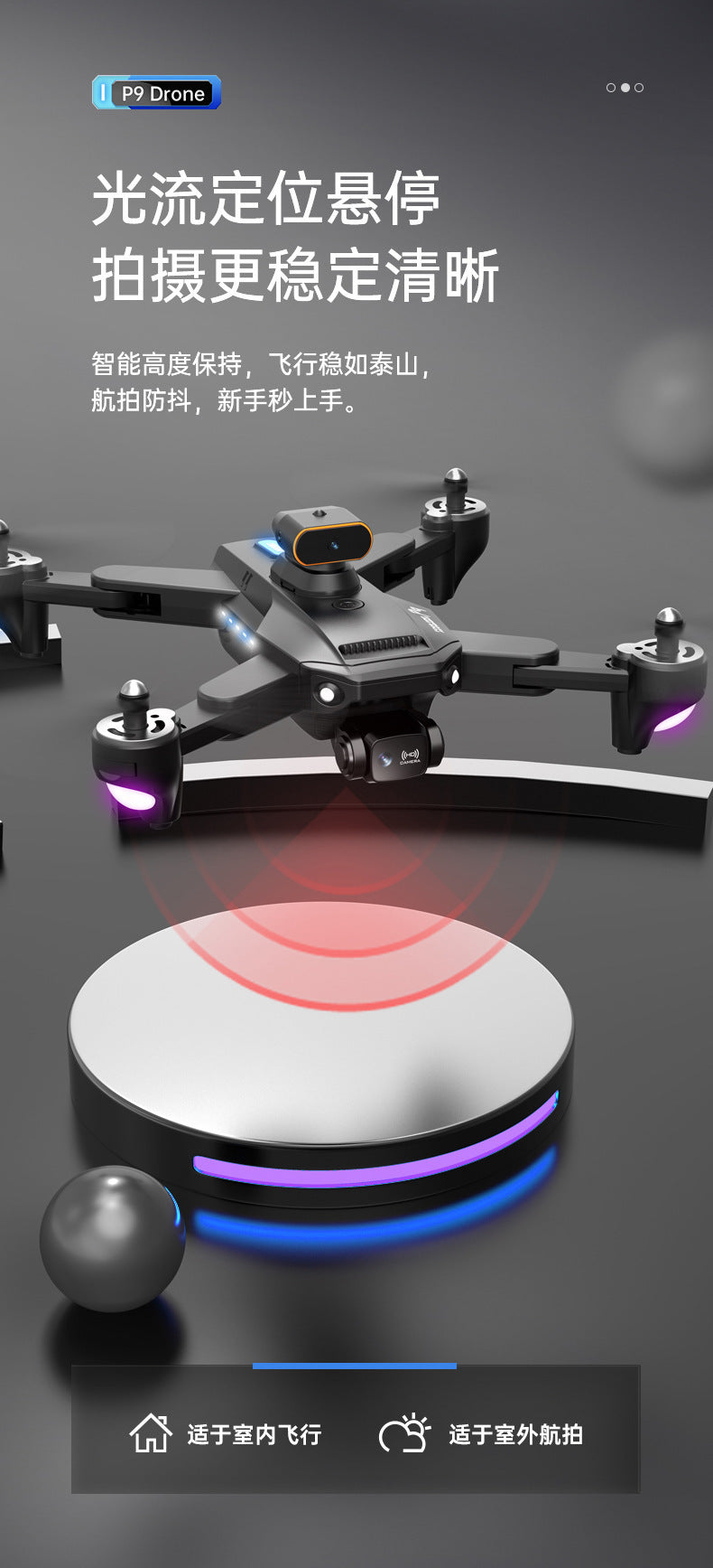 Obstacle Avoidance Drone HD Aerial Photography Long Endurance Folding Remote Control Aircraft Shooting Boy Toy Aircraft