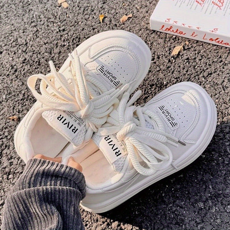 Women's Thick-Soled White Sneakers2025New Summer Women's Sneakers ins Trendy Height-Increasing Chunky Sneakers