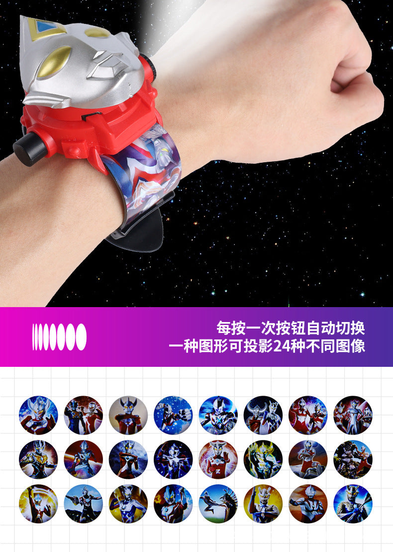 Ultraman Projection Watch Tiga Children's Edition Electronic Zero Tiga Glowing Boys Kindergarten Children's Day Toy