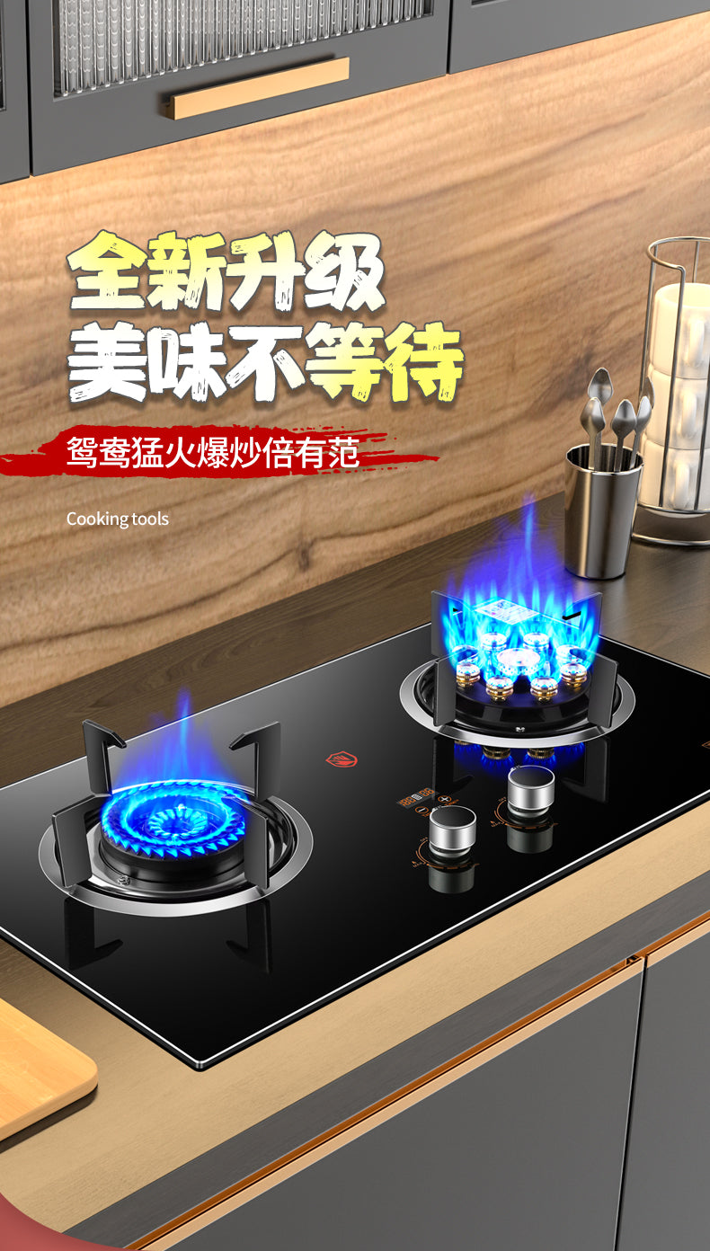 Wholesale High Power Nine-Burner Intense Flame Gas Stove Household Dual Burner Built-in Dual-use Gas Stove Natural Gas Dual Burner