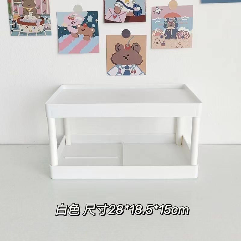 ins Desktop Double-Layer Storage Rack Simple High-Value Two-Layer Desktop Multi-Functional Student Storage Organizer Rack