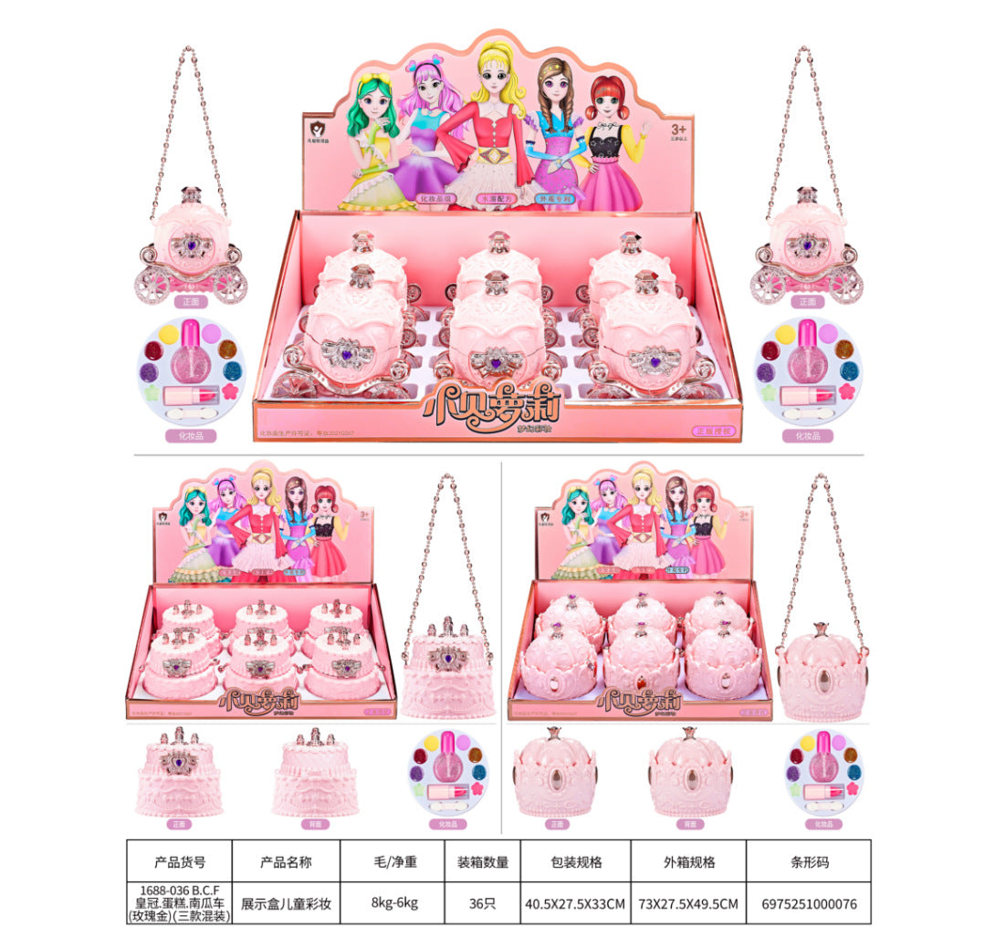 Little Beiloli Cosmetics Toy Set for Girls, Makeup Box, Pretend Play Princess Makeup Cart, Children's Toys Wholesale