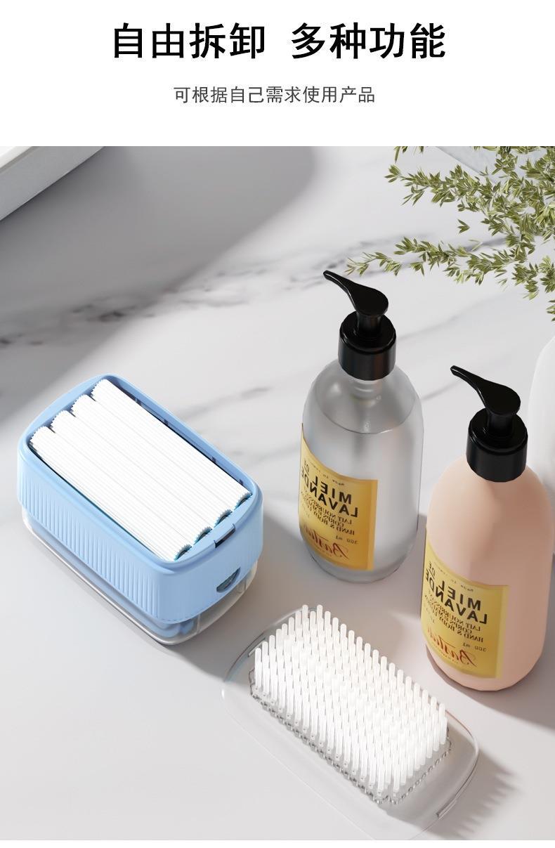 Creative Soap Holder No-Drill Wall-Mounted Bathroom Draining Soap Rack with Lid Non-Water Accumulation Handmade Soap Storage Box