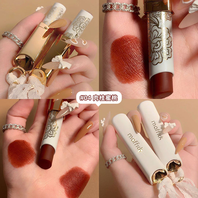 Factory direct sales MAFFICK Lace Whisper Light Mist Matte Lipstick Matte Long-lasting Non-stick Cup Lipstick