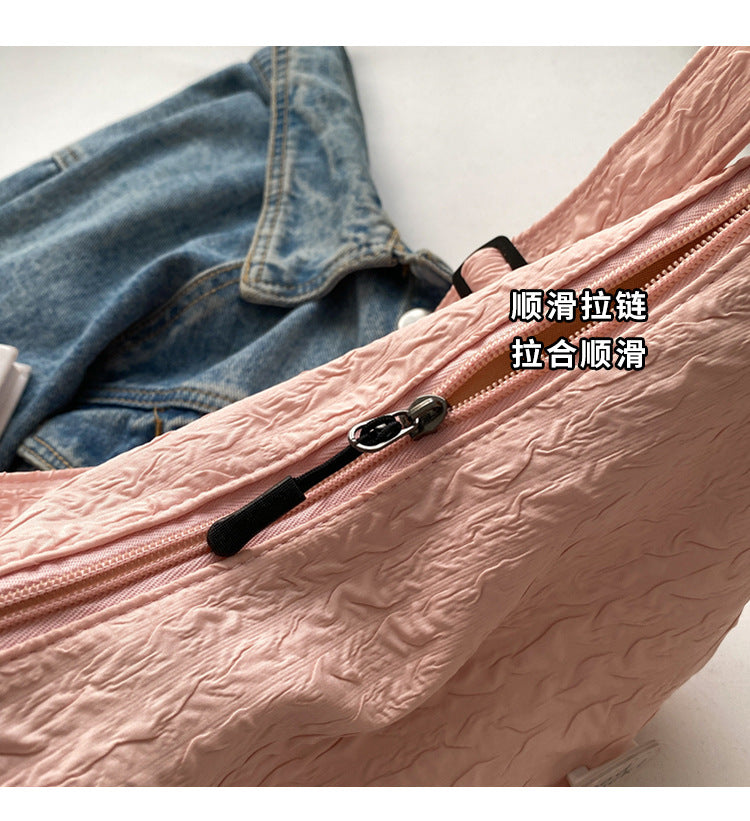 Cute and Versatile Niche Canvas Small Bag for Women2023New Women's Bag Korean Version Crossbody Bag Fashion Single Shoulder Dumpling Bag