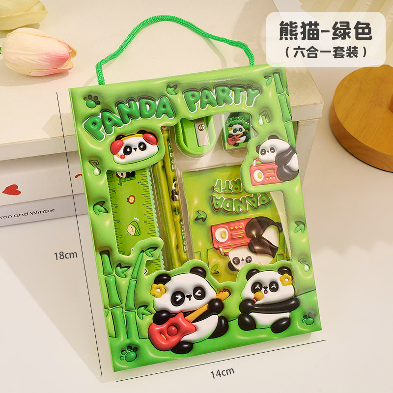 Creative Pencil Six-piece Stationery Set Handheld Gift Box Cartoon Elementary School Children's Day Back-to-School Season Gift Wholesale http://detail.1688.com/offer/926357993004.html