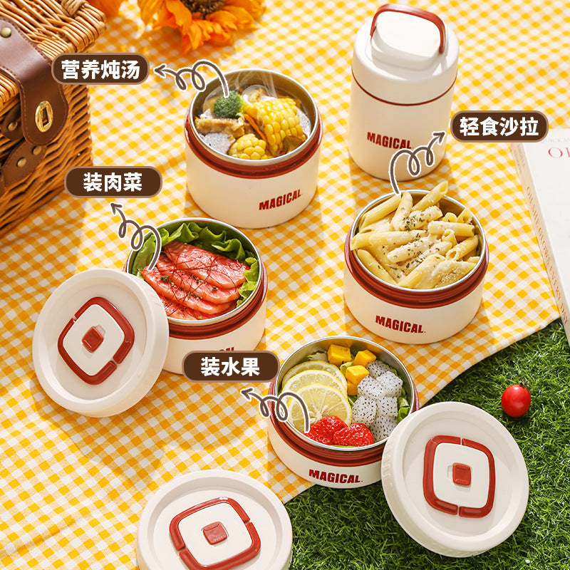 Corporate Annual Meeting Gifts Opening Offer logo Souvenirs for employees and customers lunch boxes bento cutlery gift set