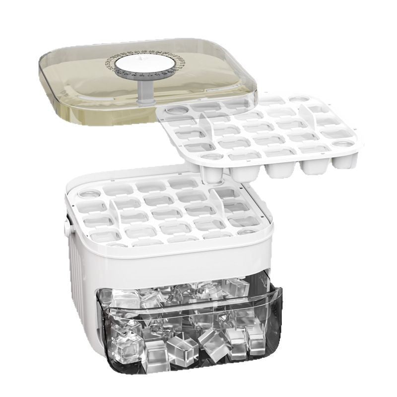Home Easy Release Quick Freeze One-Click Press Ice Tray Ice Cube Mold Home Ice Box Storage Frozen Ice Cube Model