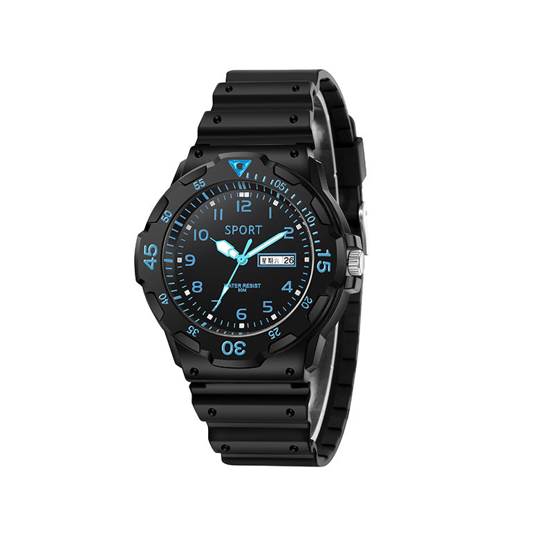 Luminous Anti-fall Children's Watch Sports Junior High School Student Trendy casual Teenage Boy Waterproof Elementary School Student