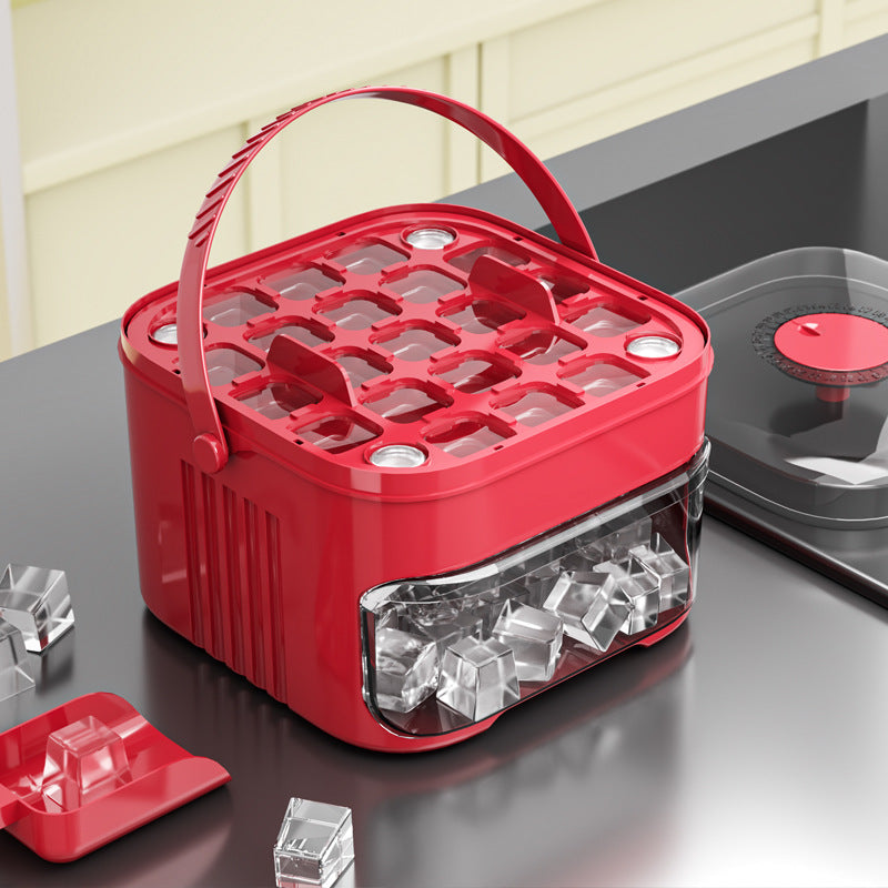 Home Easy Release Quick Freeze One-Click Press Ice Tray Ice Cube Mold Home Ice Box Storage Frozen Ice Cube Model