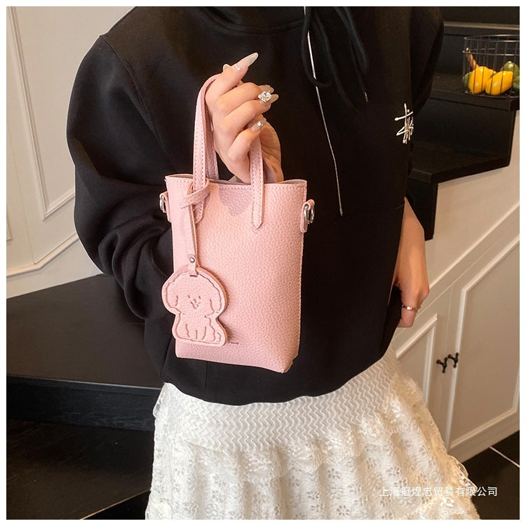 Women's Bag Single Shoulder Crossbody Bag Versatile Handbag New Simple Style Basket Fashionable Spring2025Fashion