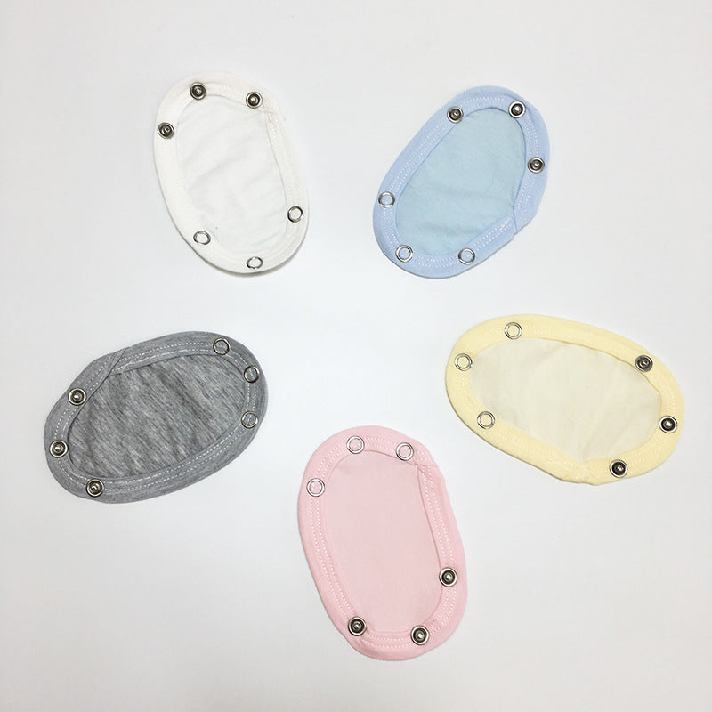 Double Layer Baby Romper Extension Piece Pure Cotton Baby Triangle Romper Crawling Suit One-Piece Bodysuit Extended Cloth Mat