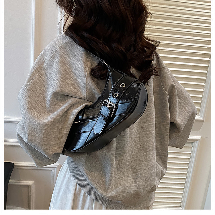 Women's Bag2025New Bag Niche Texture Baguette Bag Retro Underarm Bag Versatile ins Trendy Single Shoulder Crossbody Bag
