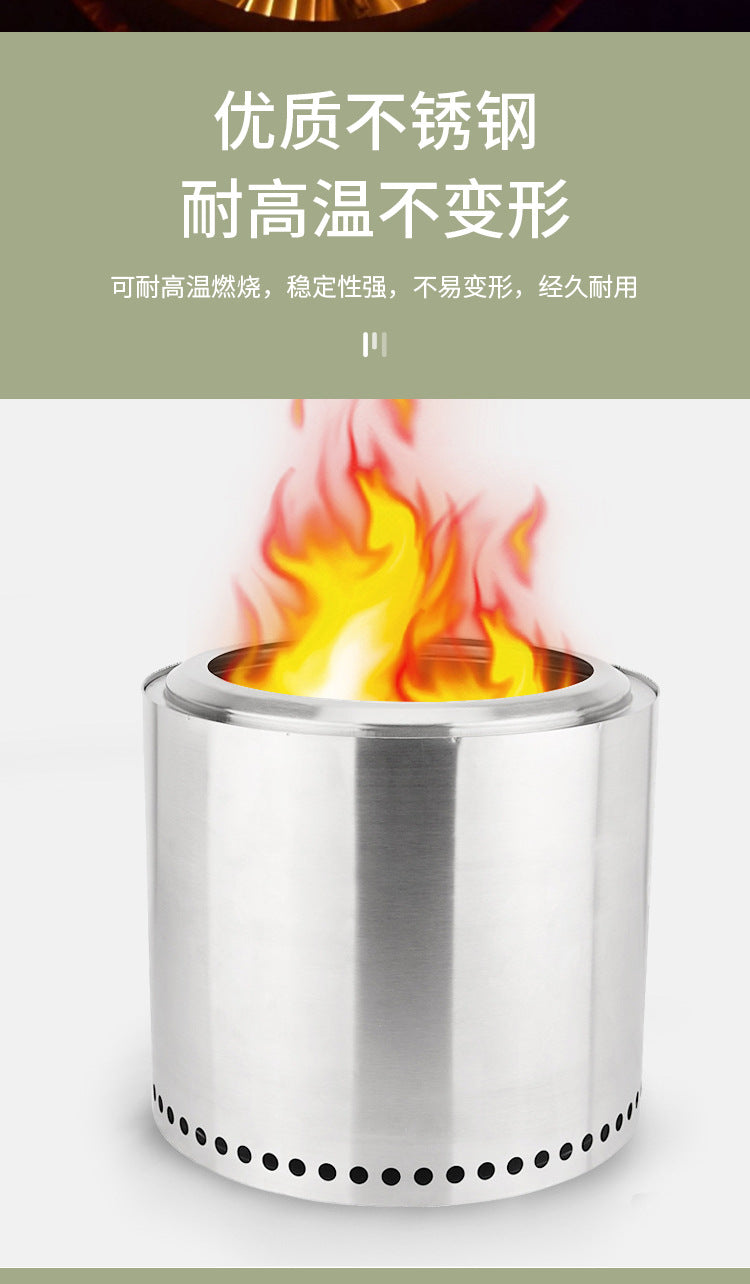 Outdoor Stove Home Firewood Stove Fire Pit Camping Bonfire Camping Stove campingfire Stainless Steel Fire Pit