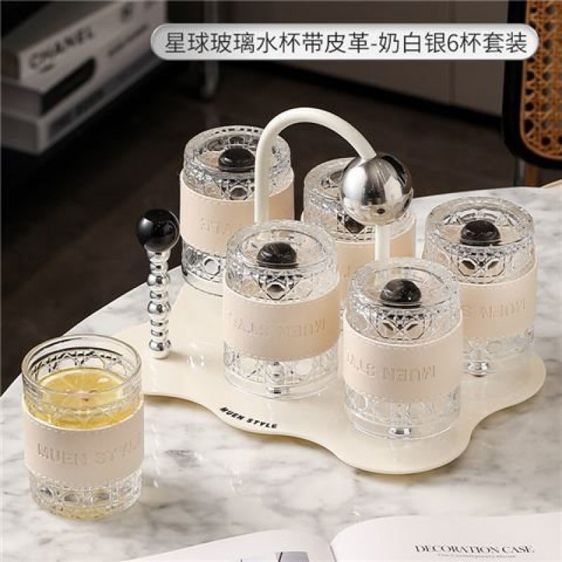 New Cup Set for Home Living Room Tea Cups Cream Style Housewarming Cups High-End Feel