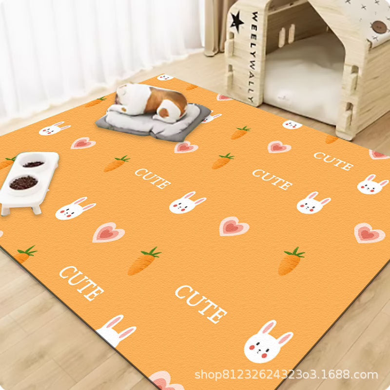 Pet wash-free floor mat waterproof and urine-proof pvc Dog Anti-Slip Mat Cooling Dog Fence Dog Cat Leather Floor Mat