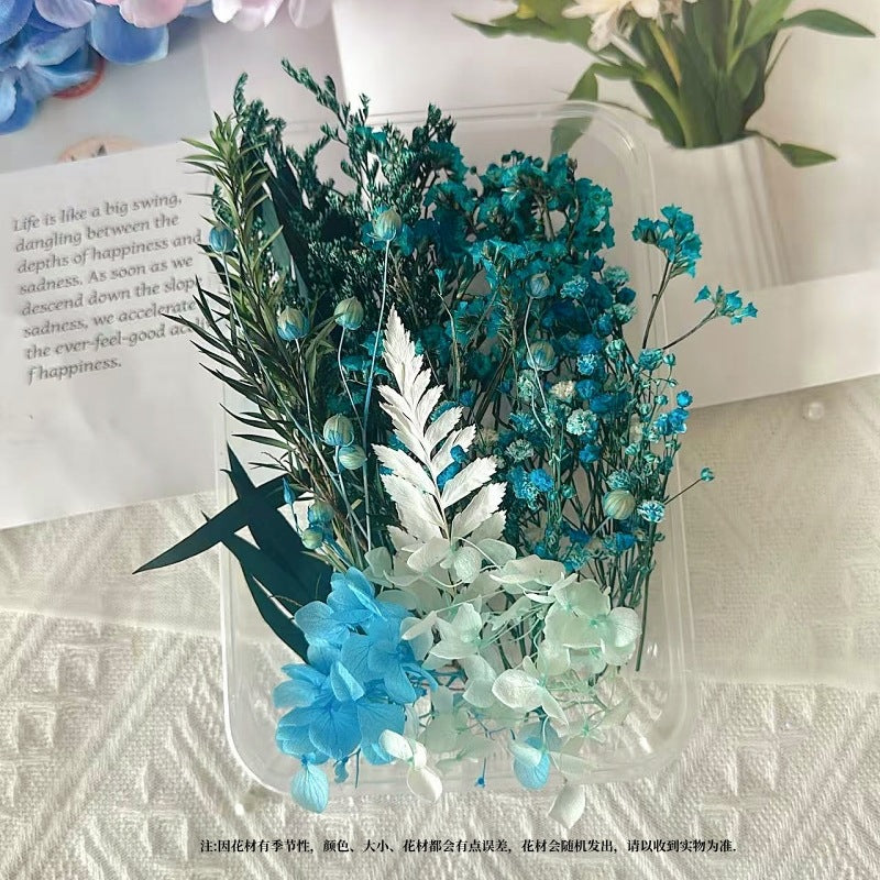Dried Flowers Eternal Flowers Handmade Exquisite Material Kit Wreath Dried Flowers Trees Hydrangea Decoration Eternal Dried Flowers Material