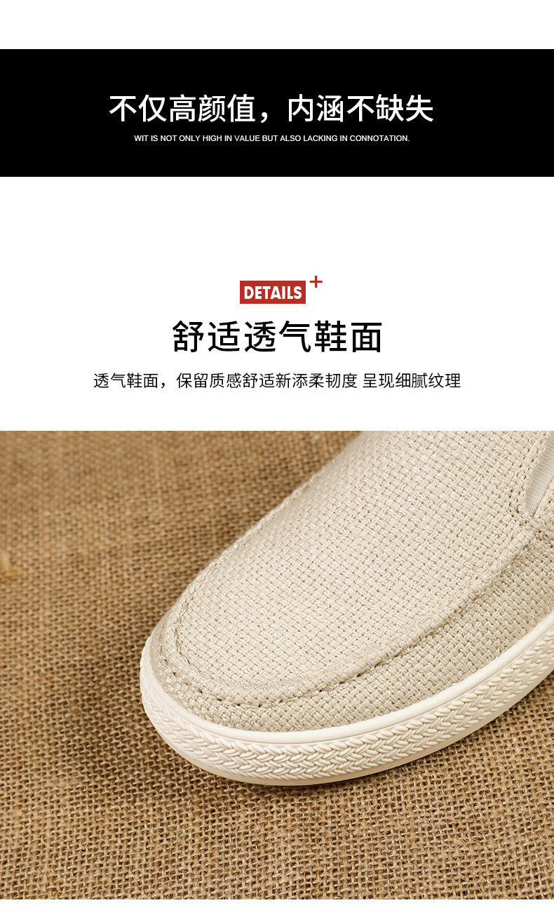 Men's Summer Breathable Casual Slip-On Shoes Comfortable Dad Shoes Outdoor Slippers Home Trendy Men's Shoes
