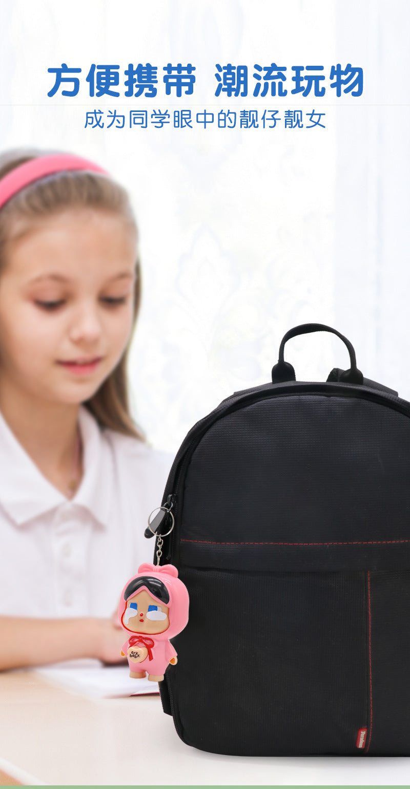 Internet Celebrity Crying Baby Face-Changing Doll Toy Keychain Backpack Accessory Hot-Selling Stress Relief Artifact Wholesale for Stalls