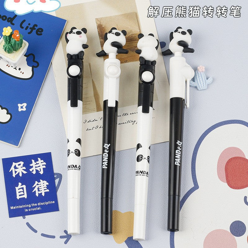 Factory Direct Sale Patrick SpongeBob SquarePants Rotating Pen Cute Gel Pen with Rotating Beads High-Value Student Stress Relief Pen