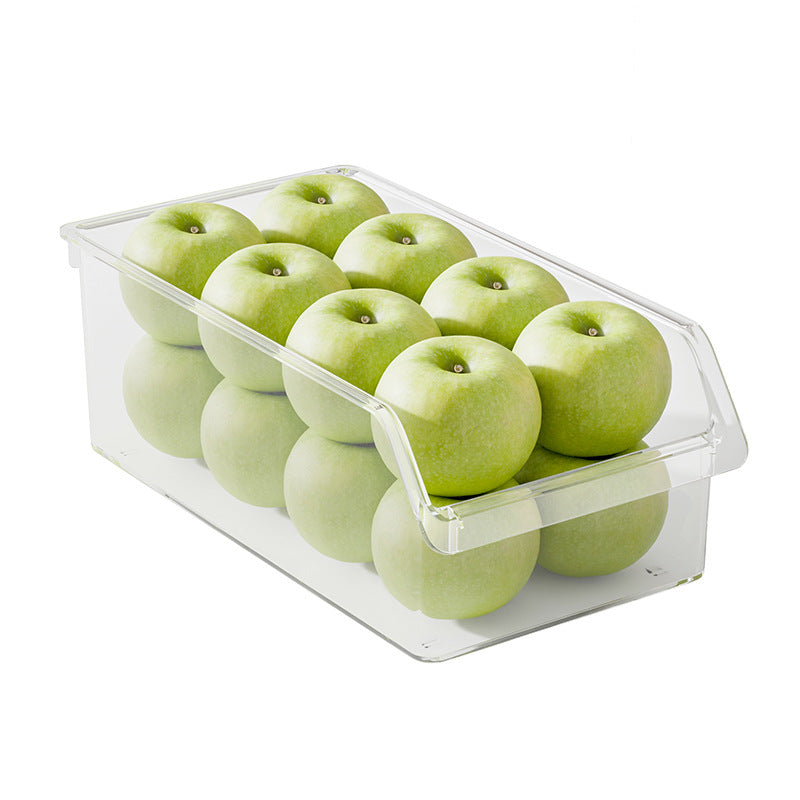 Refrigerator Storage Box Kitchen Plastic Transparent Egg Fruit Vegetable Organizer Drawer Storage Box Storage Box Fresh-keeping Box