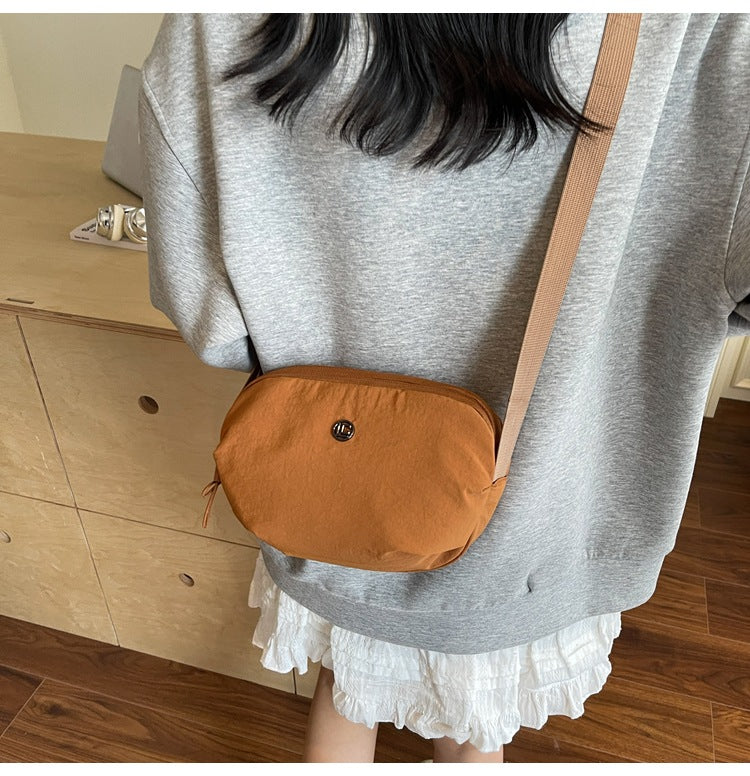 Casual Crossbody Bag Fashion Nylon Style Bag for Cycling ins New Small Bag Lightweight Single Shoulder Nylon Hip-Hop