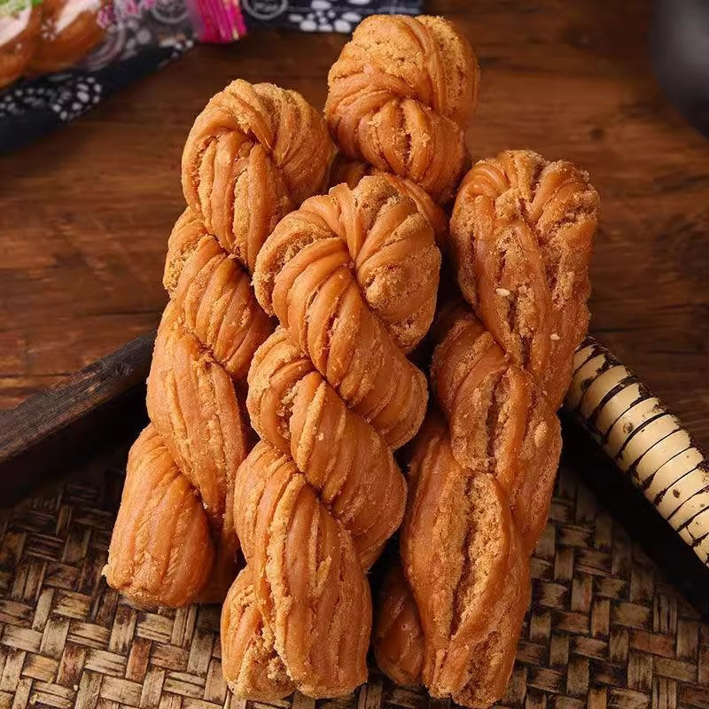 Authentic Tianjin Flavor Hemp Flower Whole Box Wholesale Stuffed Handmade Hemp Flower Traditional Pastry Breakfast Food