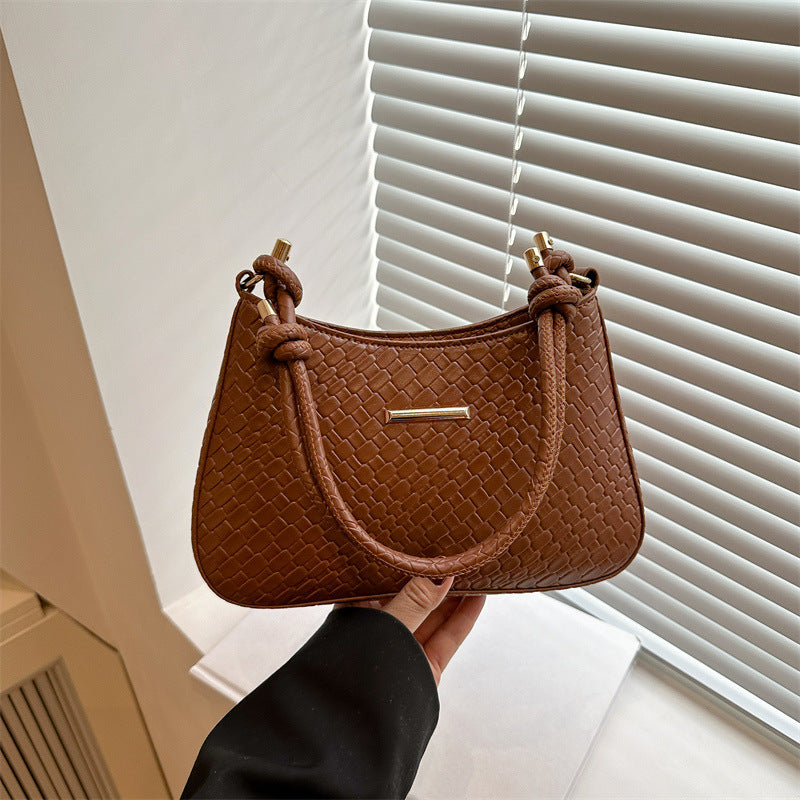 New Commuting Solid Color Underarm Bag Crossbody Bag Simple Fashion Single Shoulder Bag2025Spring Elegant Women's Handbag