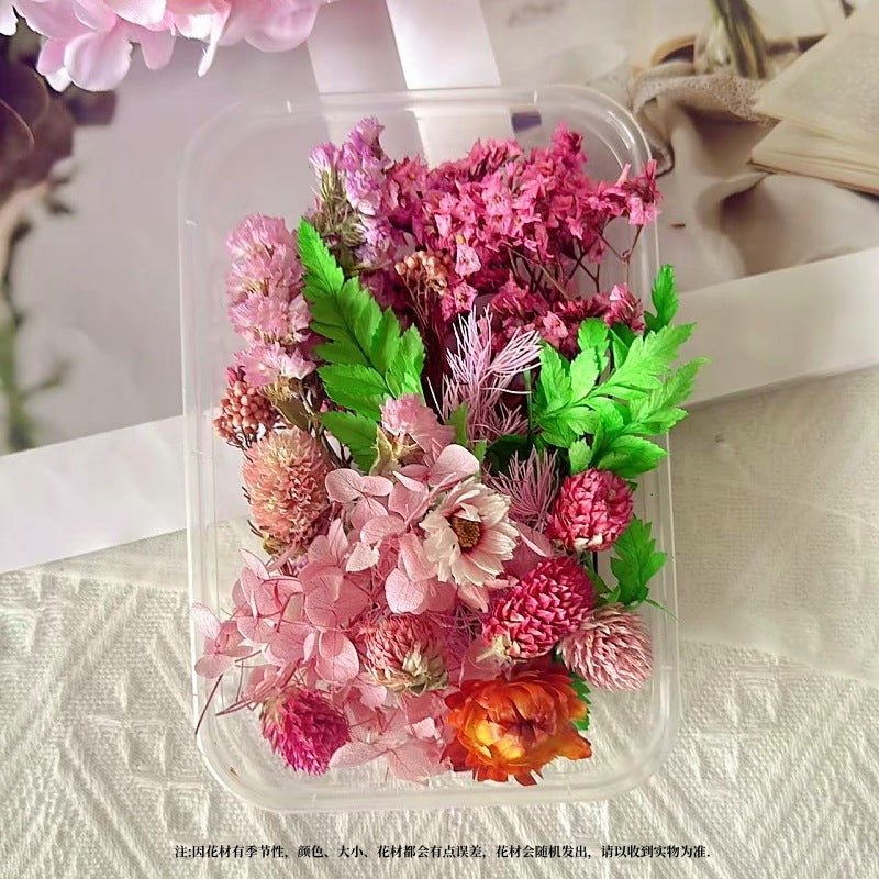 Dried Flowers Eternal Flowers Handmade Exquisite Material Kit Wreath Dried Flowers Trees Hydrangea Decoration Eternal Dried Flowers Material