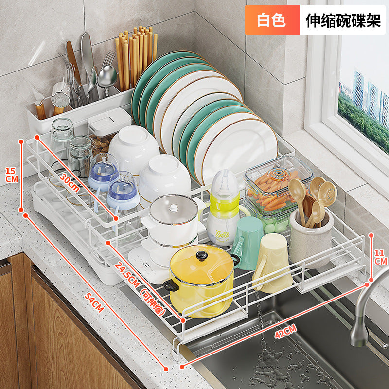 Cross-Border Kitchen Cabinet Storage Rack Under Sink Storage Organizer Pull-Out Drawer Basket Organizer Rack Detachable