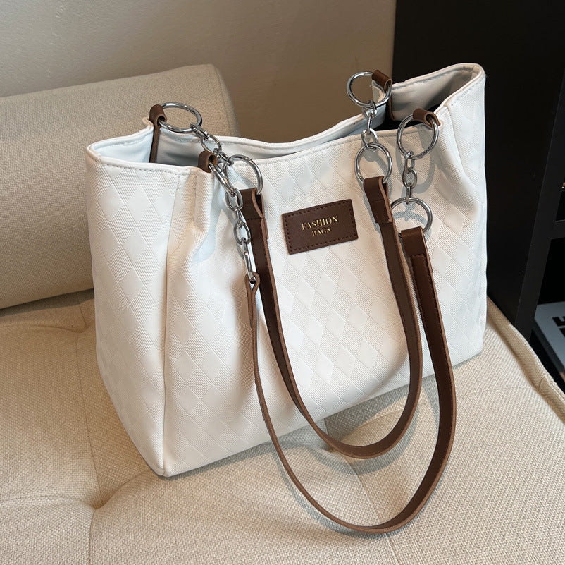 Large Capacity Bag Women's Bag2025Summer New Style Niche Commuter Bag Versatile Shoulder Bag Tote Bag Wholesale