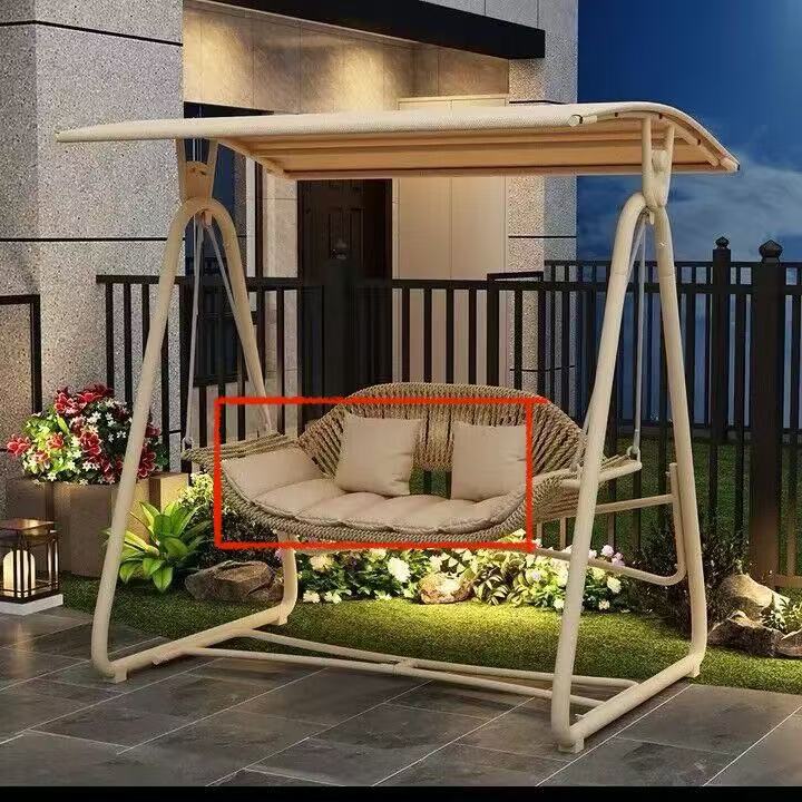 Outdoor Swing Courtyard Cradle Hanging Chair Villa Garden Balcony Terrace Leisure Lazy Internet Celebrity Double Swing Chair