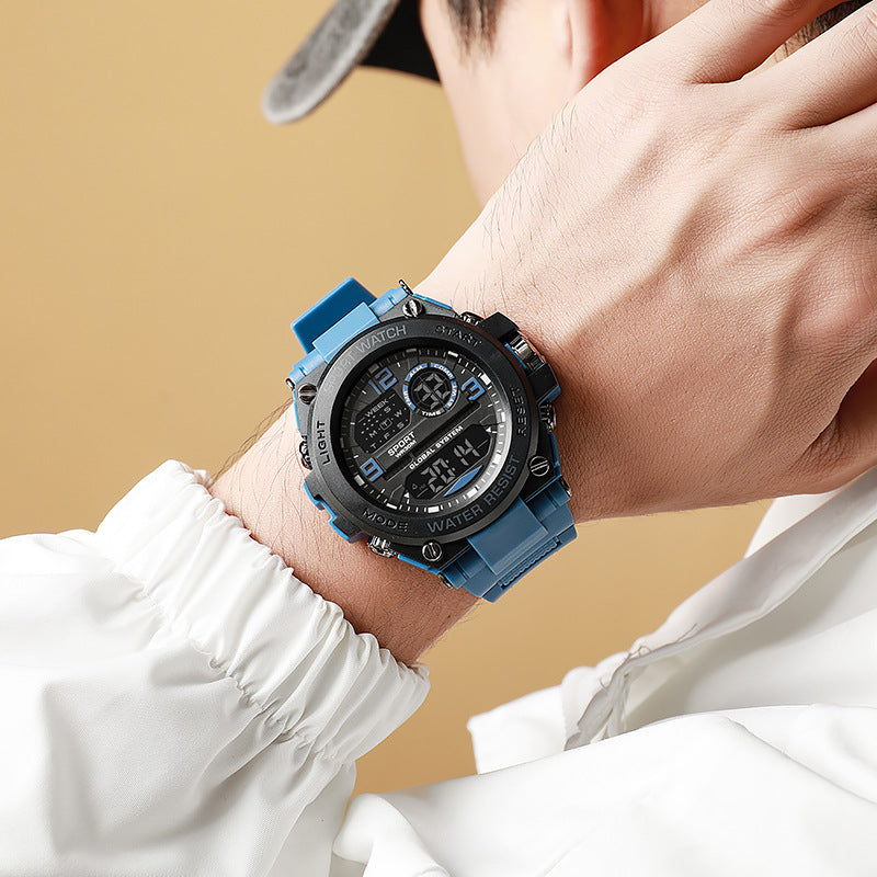 Men's New Series Electronic Watch Special Forces Style Digital Student Watch Men's Anti-fall Alloy